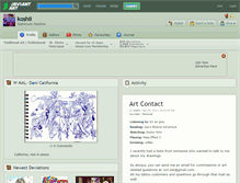 Tablet Screenshot of koshii.deviantart.com