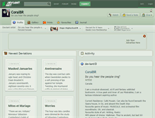 Tablet Screenshot of coralbr.deviantart.com