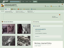 Tablet Screenshot of extremelyodd374.deviantart.com