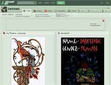 Tablet Screenshot of darkstatic.deviantart.com