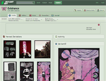 Tablet Screenshot of existrance.deviantart.com