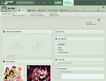 Tablet Screenshot of mr-bot.deviantart.com