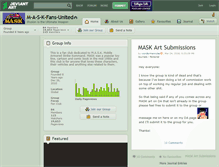 Tablet Screenshot of m-a-s-k-fans-united.deviantart.com