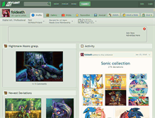 Tablet Screenshot of foldeath.deviantart.com