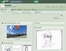 Tablet Screenshot of bearbbad.deviantart.com