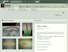 Tablet Screenshot of hydrojo.deviantart.com