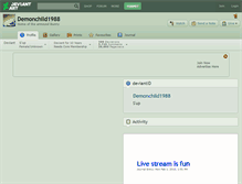 Tablet Screenshot of demonchild1988.deviantart.com