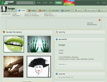 Tablet Screenshot of herger.deviantart.com