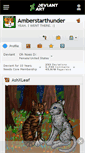 Mobile Screenshot of amberstarthunder.deviantart.com