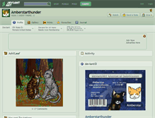 Tablet Screenshot of amberstarthunder.deviantart.com