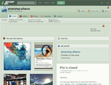 Tablet Screenshot of photoshop-alliance.deviantart.com