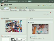 Tablet Screenshot of capricornblue.deviantart.com