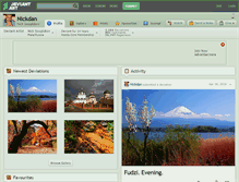 Tablet Screenshot of nickdan.deviantart.com