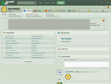 Tablet Screenshot of dawhatplz.deviantart.com