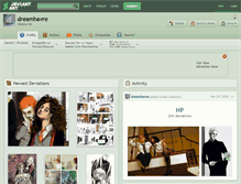 Tablet Screenshot of dreamhavre.deviantart.com