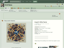 Tablet Screenshot of ninthtaboo.deviantart.com