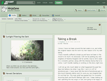 Tablet Screenshot of ninjazane.deviantart.com
