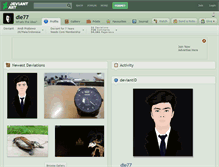Tablet Screenshot of die77.deviantart.com