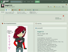 Tablet Screenshot of katgirl123.deviantart.com