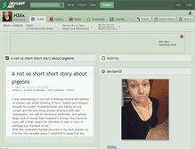 Tablet Screenshot of h3xx.deviantart.com