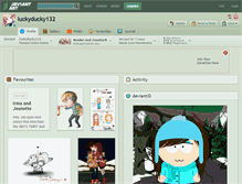 Tablet Screenshot of luckyducky132.deviantart.com