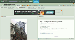 Desktop Screenshot of angelfyredarkwolf.deviantart.com