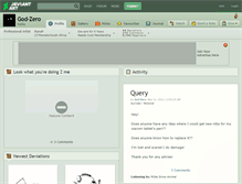 Tablet Screenshot of god-zero.deviantart.com