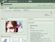 Tablet Screenshot of phantomcrazy.deviantart.com