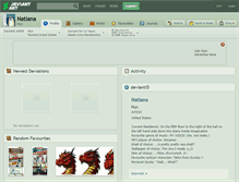Tablet Screenshot of natiana.deviantart.com