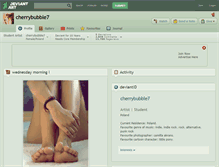 Tablet Screenshot of cherrybubble7.deviantart.com
