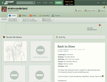 Tablet Screenshot of eirainwonderland.deviantart.com