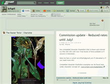 Tablet Screenshot of krhart.deviantart.com