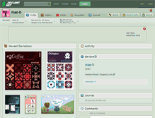 Tablet Screenshot of mae-b.deviantart.com