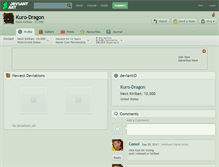 Tablet Screenshot of kuro-dragon.deviantart.com