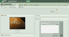 Desktop Screenshot of korpsemessiah.deviantart.com