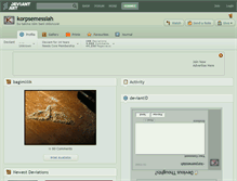 Tablet Screenshot of korpsemessiah.deviantart.com