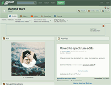 Tablet Screenshot of diamond-tearz.deviantart.com