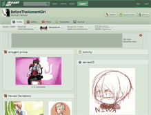 Tablet Screenshot of beforethemomentgirl.deviantart.com