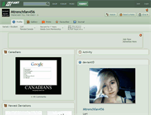 Tablet Screenshot of mtrenchfan456.deviantart.com