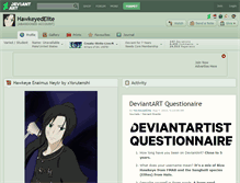 Tablet Screenshot of hawkeyedelite.deviantart.com