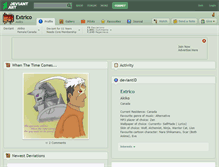 Tablet Screenshot of extrico.deviantart.com