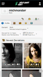 Mobile Screenshot of michmonster.deviantart.com