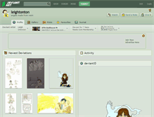 Tablet Screenshot of leightonton.deviantart.com