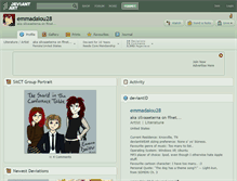 Tablet Screenshot of emmadaiou28.deviantart.com