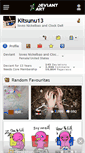 Mobile Screenshot of kitsunu13.deviantart.com