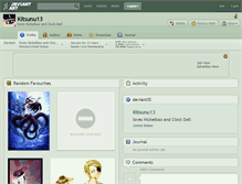 Tablet Screenshot of kitsunu13.deviantart.com