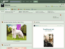 Tablet Screenshot of nahorse.deviantart.com