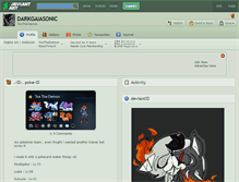 Tablet Screenshot of darkgaiasonic.deviantart.com