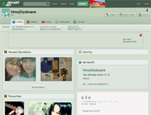 Tablet Screenshot of himeji0yokoane.deviantart.com