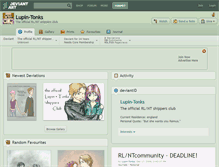 Tablet Screenshot of lupin-tonks.deviantart.com